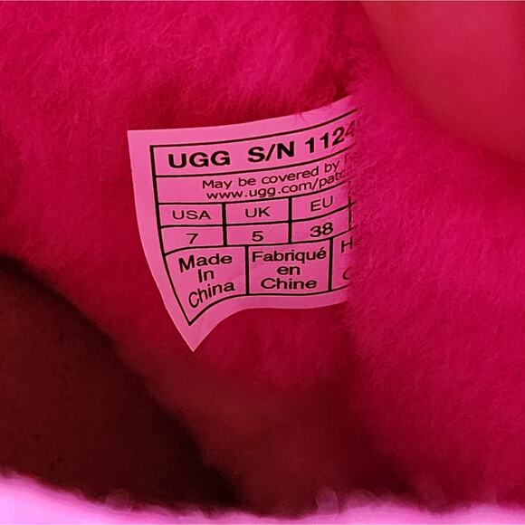 Ugg Womens Shoes Ugg Women’s Classic Mini Tiger Flower Boots Pink/Yellow size 7 - Picture 13 of 14